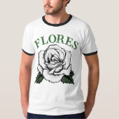 ローズフラワー Tシャツ (正面)