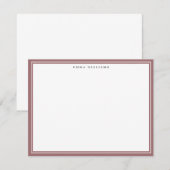 ローズフレームのメモカード 招待状 (正面/裏面)