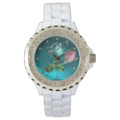 ローズブドジュエル及びダイアモンモノグラムブルージェム 腕時計 (正面)