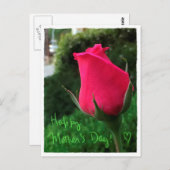 ローズブドハッピーマザーズデイ葉書 ポストカード (正面/裏面)