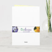 ローズブドピーチマザーズデイカード カード (裏面)