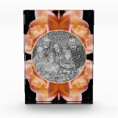 ローズブドフラワーティンテッド自分の花を追加 フォトブロック (正面)