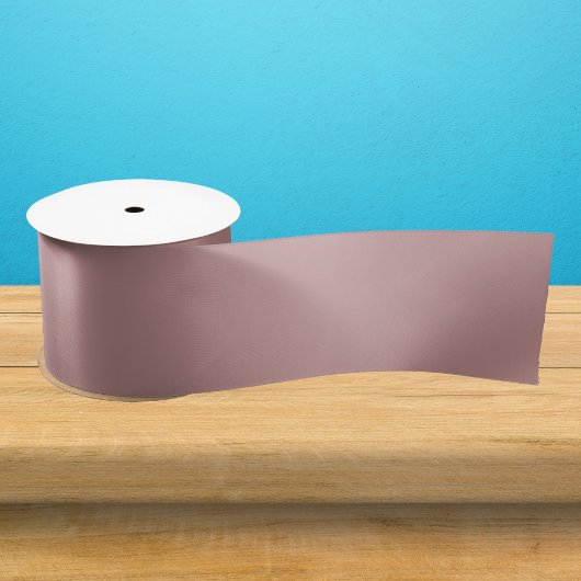 ローズブラウン無地のカラー サテンリボン