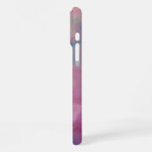 ローズブルーアゲートテクスチャー iPhoneケース (左側面)