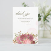ローズブーケサンキューカード サンキューカード (スタンド正面)