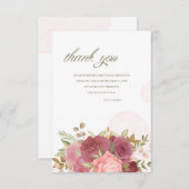 ローズブーケサンキューカード サンキューカード (正面/裏面)