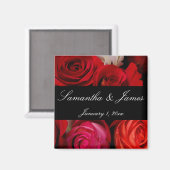 ローズブーケパーソナル結婚ズ マグネット (正面/裏面)