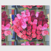 ローズブーケ包装紙 ラッピングペーパー (フラット)