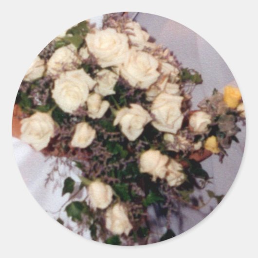 ローズブーケ封筒用シールシール ラウンドシール (正面)