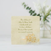 ローズブーケ招待状 招待状 (スタンド正面)