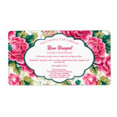 ローズブーケ石鹸の包装ラベル ラベル (正面)