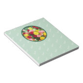 ローズブーケ絵画ーズ – かわいいオリジナルフラワーアート ノートパッド (アングル)