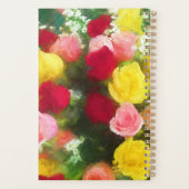 ローズブーケ絵画ーズ – かわいいオリジナルフラワーアート プランナー手帳 (裏面)