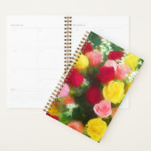 ローズブーケ絵画ーズ – かわいいオリジナルフラワーアート プランナー手帳 (ディスプレー)