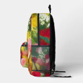 ローズブーケ絵画ーズ – かわいいオリジナルフラワーアート プリントバックパック (右)
