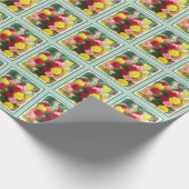 ローズブーケ絵画ーズ – かわいいオリジナルフラワーアート ラッピングペーパー (角)