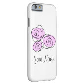 ローズブーケ薄紫名iPhoneケース Case-Mate iPhoneケース (裏面/右)