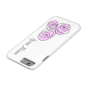 ローズブーケ薄紫名iPhone水平 Case-Mate iPhoneケース (底)