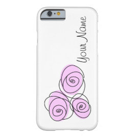 ローズブーケ薄紫名iPhone水平 iPhone 15ケース