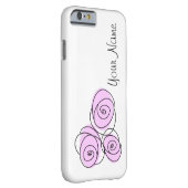 ローズブーケ薄紫名iPhone水平 Case-Mate iPhoneケース (裏面/右)