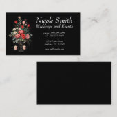 ローズブーケ&キャンドルウェディングプランナーイベント 名刺 (正面/裏面)