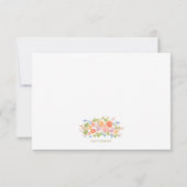 ローズブーケRSVPカード 出欠カード (裏面)