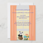 ローズベイビーベアの誕生日 招待状 (裏面)