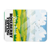 ローズベリートッピングヨークシャー旅行ポスター マグネット (横)