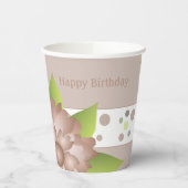 ローズベージュフローラ 紙コップ (左)