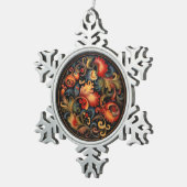 ローズペイモダンント2 / 6 スノーフレークピューターオーナメント (右)