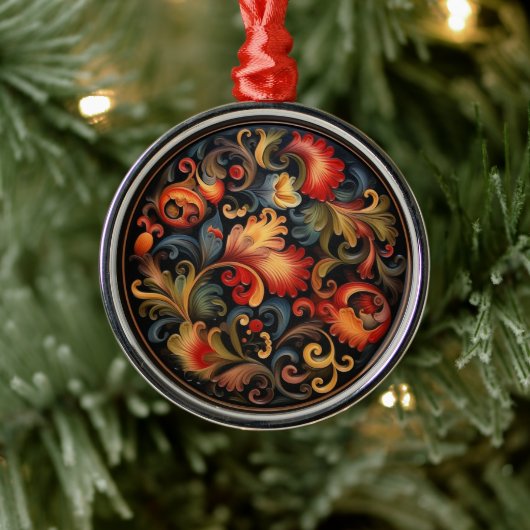 ローズペイモダンント2 / 6 メタルオーナメント (ツリー)