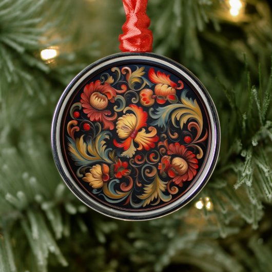 ローズペイモダンント6 / 6 メタルオーナメント (ツリー)