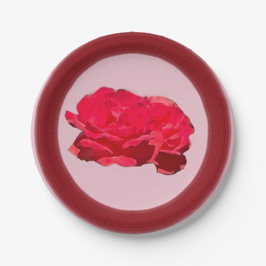 ローズペーパープレート ペーパープレート (正面)