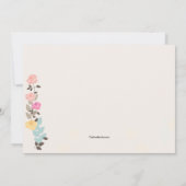 ローズボーダー招待状 招待状 (裏面)