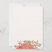 ローズボーダー招待状 招待状 (裏面)