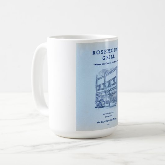 ローズマウントグリルメニューマグ コーヒーマグカップ (正面左)
