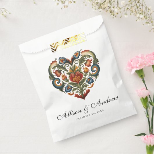 ローズマリングハート |ノルウェーフォークアート フェイバーバッグ (封をした状態)