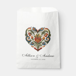 ローズマリングハート |ノルウェーフォークアート フェイバーバッグ