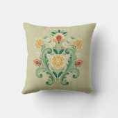 ローズマリング(緑と金ゴールド) クッション (裏面)