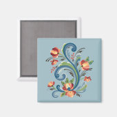 ローズマリング（青と赤の磁石） マグネット (正面/裏面)