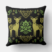 ローズマリンノルウェーフォークアート クッション (裏面)