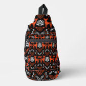 ローズマリンノルウェーフォークアート スリングバッグ (正面)