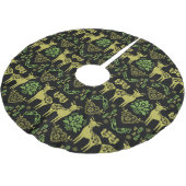 ローズマリンノルウェーフォークアート ブラッシュドポリエステルツリースカート (アングル)