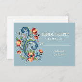 ローズマリンブルーとレッド 出欠カード (正面/裏面)