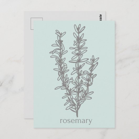 ローズマリーのご支援に感謝 ポストカード (正面/裏面)