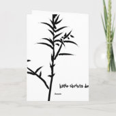 ローズマリーのスプリグリーティングカード カード (裏面)