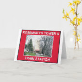 ローズマリーのタワー及び駅2 カード (黄色い花)