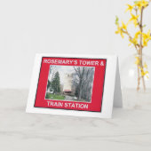 ローズマリーのタワー及び駅 カード (黄色い花)