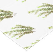 ローズマリーのハーブのキッチンアート緑の素朴なシック ショートテーブルランナー (コーナー)