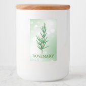 ローズマリーのハーブのラベル フードラベル (正面)